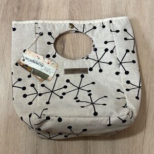 Canvas fabric insulated lunch bag || jacks print
